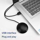 Desktop USB/3.5mm Conference Microphone Plug-and-Play for Laptop PC/Sound C