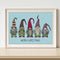 Christmas Gnome Oil Paint By Numbers DIY Coloring Picture for Adults Children