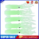 5x Luminous Squid 10cm 8g Lures Crankbait Artificial Soft Fishing Bait (3)
