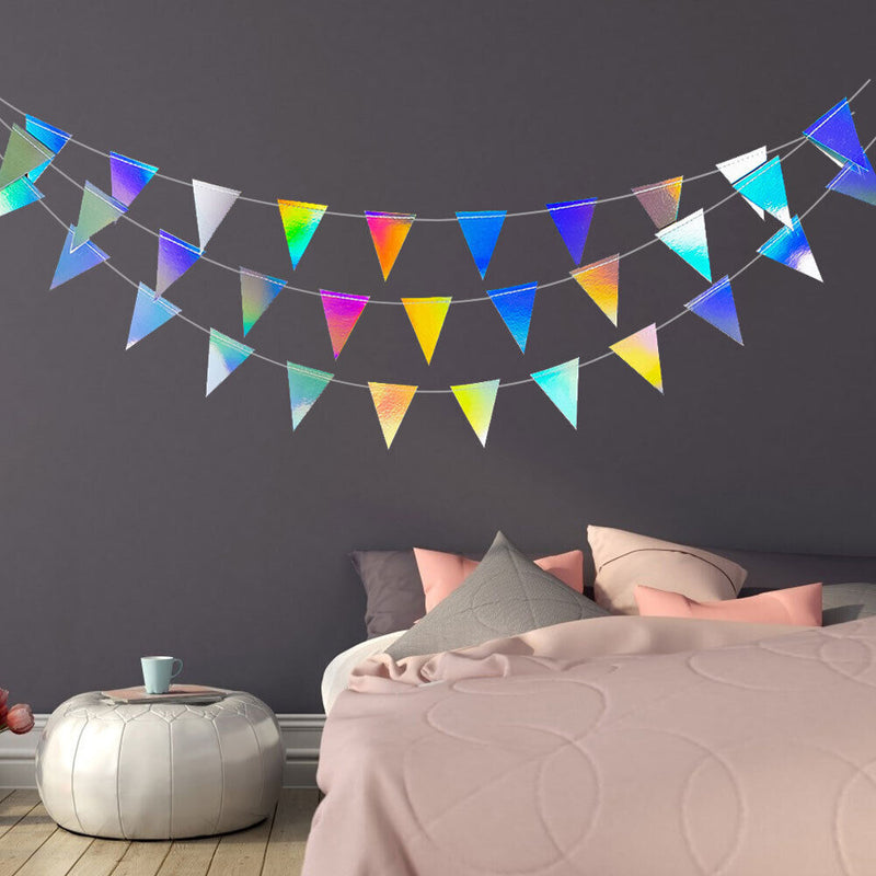 Star Paper Garland Ornaments Birthday Party DIY Wedding Decor (Triangle)