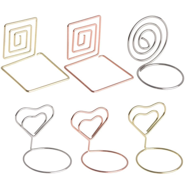 Wedding Supplies Table Numbers Holder Clamps Stand Photos Clips Place Card