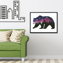 11CT Printed Partial Cross Stitch Handcraft Star Bear Artwork Wall Decor