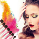 7pcs Soft Hair Wood Handle Eyeshadow Brush Cosmetics Makeup Brushes Set (C)