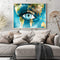 Blue Eyes Oil Paint By Numbers Kit DIY Acrylic Painting on Canvas Frameless