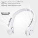 Bladeless Hanging Neck Fan Mini Leafless Mute Fans (White Upgraded Plastic)