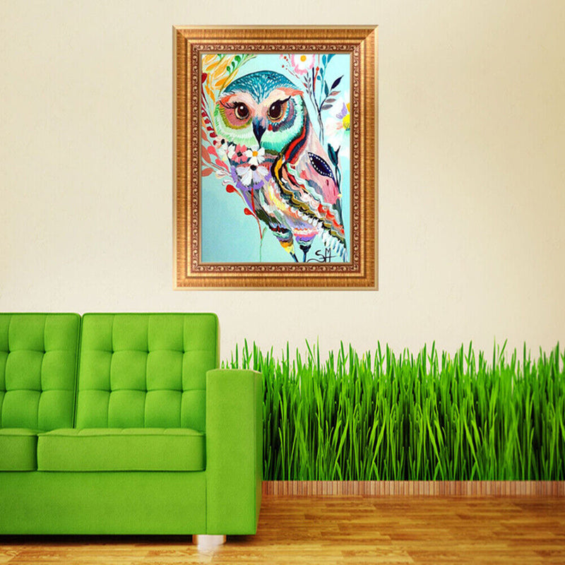 DIY 5D Diamond Embroidery Animal Painting Cross Stitch Craft Decor Mini