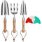 18Pcs Garden Tool Set with Steel Trowel and Hand Rake 15X Plant Lables K5E3