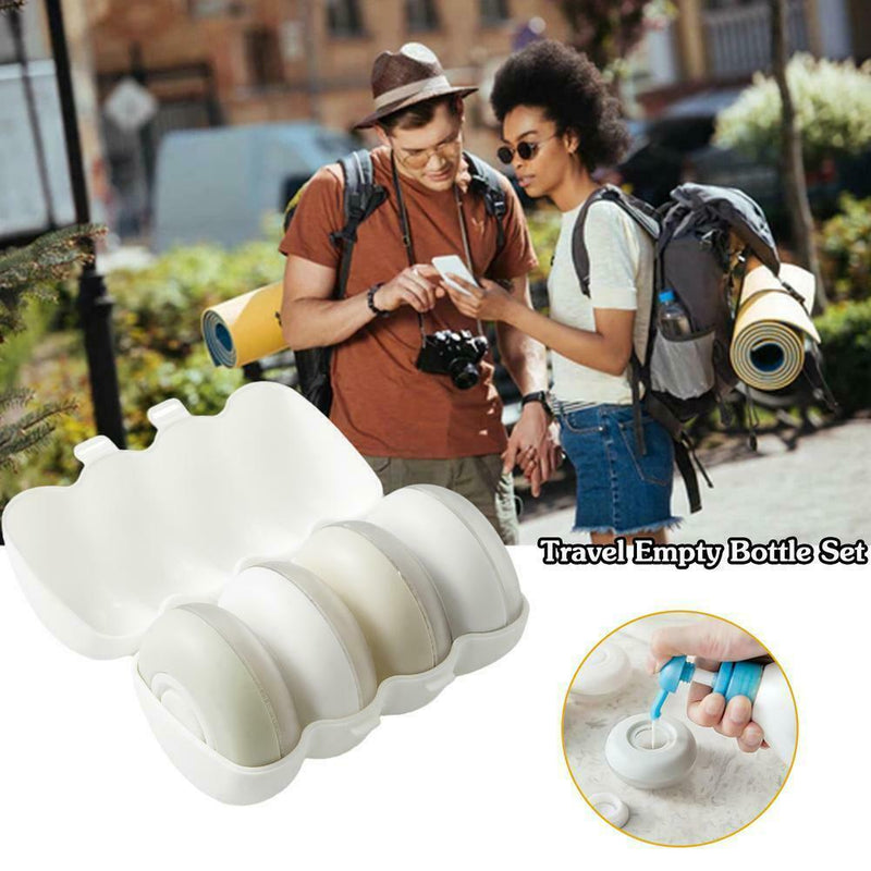 Push Portable Bottle Travel Sealing Shampoo Shower Bottle Box Empty Storage A1Z3