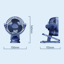 Quiet 1200mAh 5W Outdoor Travel 5V 1A Lazy Portable USB Summer Cooling Clip Fan