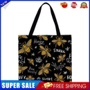 Bee Printed Shoulder Shopping Bag Casual Large Tote Handbag (40*40cm) C