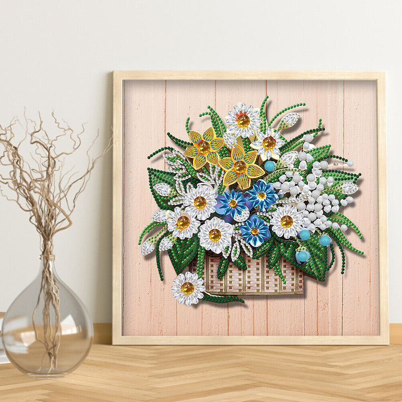 Diamond Painting 5D DIY Flower Partial Special Drill Rhinestone Kit (HB202)