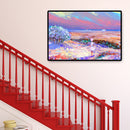 Educational Jigsaw Toys 1000pcs DIY Beach Oil Painting Puzzle for Kids Adul