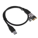 Hillrong PCI-E Express 1x to 16x Extender Riser Card 4Pin USB 3.0 Cable BTC Min