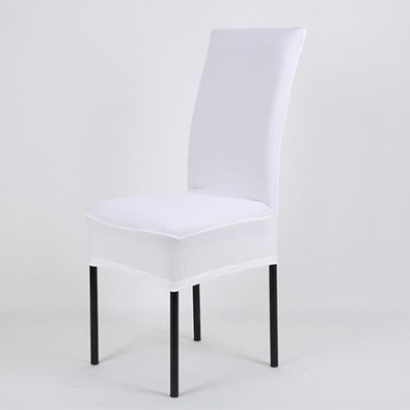 Pure Elastic Chair Covering,Hotel And Office Conjoined Covering White