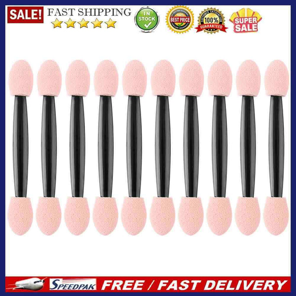 10pcs Eye Shadow Powder Brushes Professional Double Ended Eyeshadow Applicato