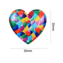 Rhinestone Painting Love Heart Shape Plastic Glitter Magnetic Painting Locato