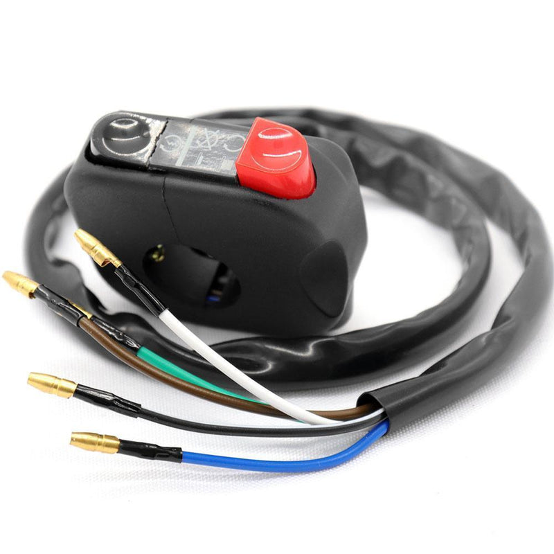 Universal 7/8in Handlebar Motorcycle ATV Start Kill On/Off Button Switch Newly