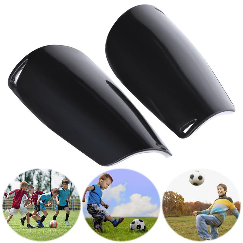 2pcs Kids Football Soccer Shin Guards Leg Supports Protector Pads (Black)