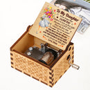 A Letter to My Daughter Wooden Hand Crank Music Box You Are My Sunshine Kid Gift