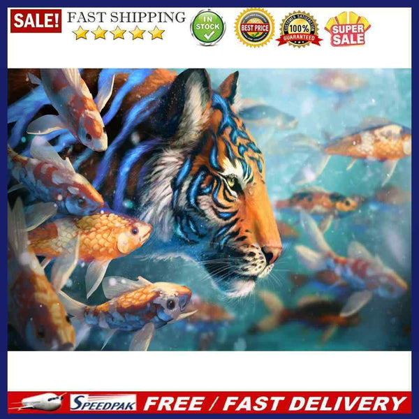 11CT Full Cross Stitch Stamped DIY Animal Printed Wall Crafts Home Decoration