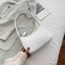Simple Elegant Women Small Shoulder Bag Lady Pure Zipper Casual Sling Handbags