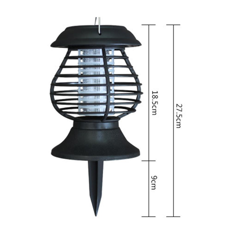 2* Mosquito Killer Solar LED Lamp Outdoor Waterproof Garden Insect Trap