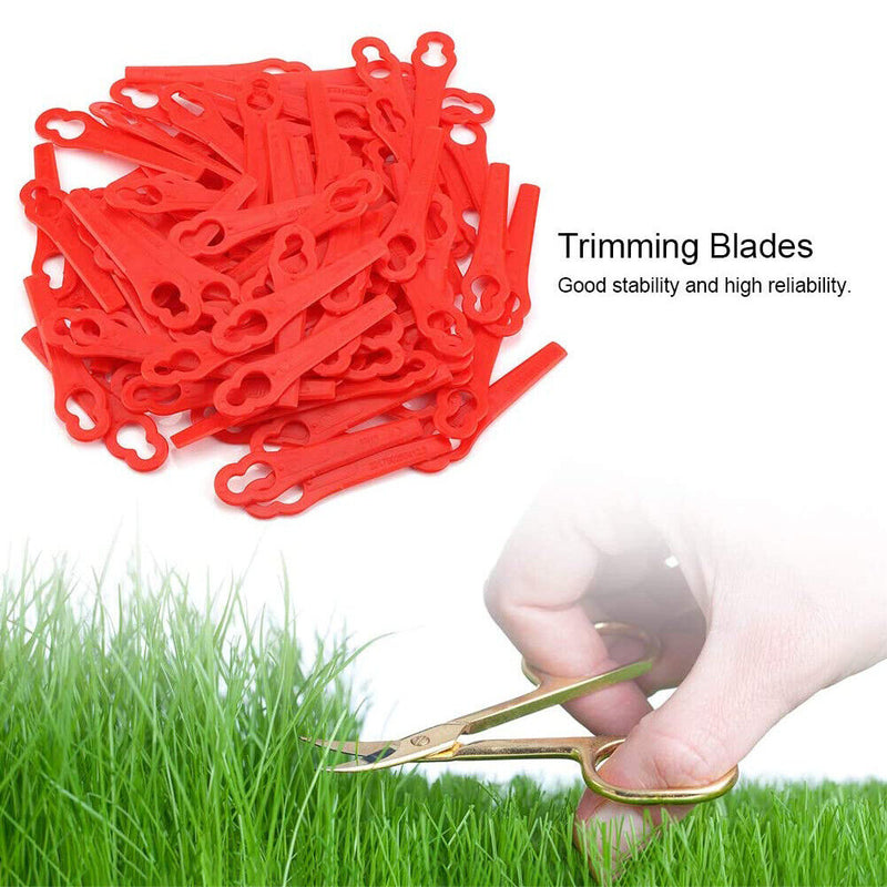 100pcs Plastic Brush Cutter Blades Garden Trimmer Replacement Part Garden T