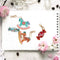 4pcs DIY Full Drill Special Shaped Diamond Painting Horse Candy Keychains Newly