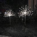 LED Solar Firework Lights Outdoor Dandelion Fairy String Lamp (Cold White) Newly