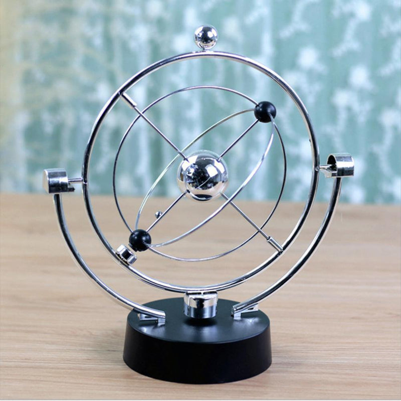 Electric Newton Cradle Steel Balance Ball Physics Science Pendulum Ornament