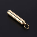 Mini Brass EDC Survival Equipment Waterproof Pills Case Medicine Box Contain