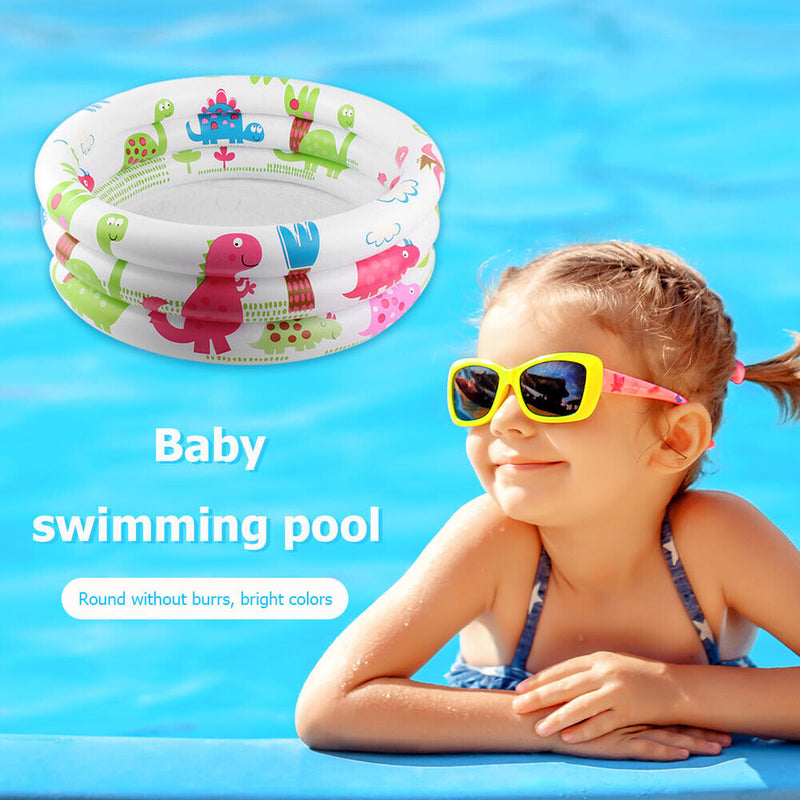 Baby Swimming Pool Ring PVC Inflatable Children Ocean Ball Pool (61cm) Newly