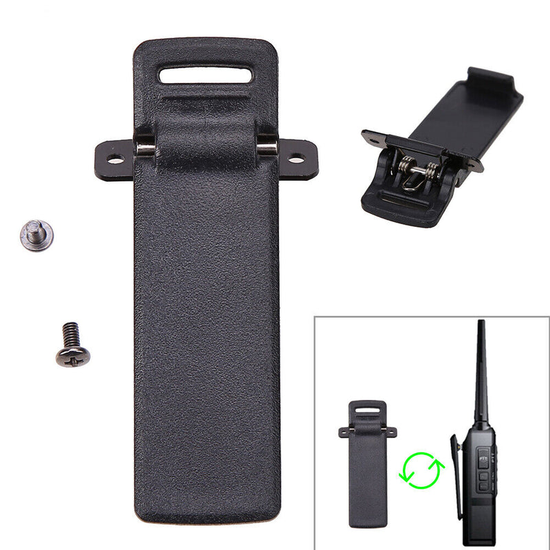 2Pcs Walkie Talkie Spare Back Belt Clip for Baofeng 2-way Radio UV5R Newly