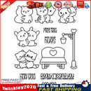 Hug Cat Silicone Stamp Metal Cutting Dies Paper Card for Photo Album (B) Newly
