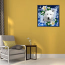 5D Diamond Painting Kit Flower Wolf Full Round Drill Rhinestone DIY Wall Ar