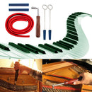 6pcs Piano Maintenance Temperament Strip Fixing Tuning Tool Rubber Mute Wre