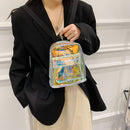 Mini Transparent Women Backpack Fashion PVC Cute Kids Girls Student School Bags