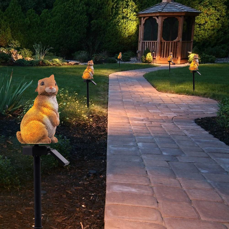 Solar LED Rabbit Courtyard Yard Landscape Light Waterproof Lawn Decorative Lamp