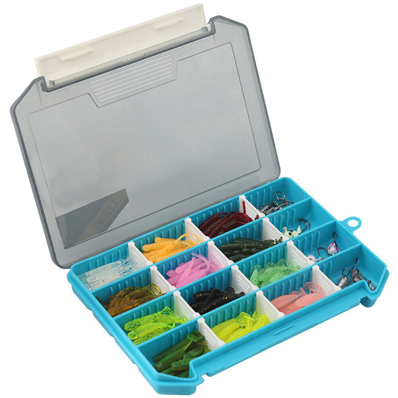 216pcs Soft Fishing Lures Metal Artificial Soft Bait Fishing Tackle Accesso