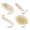 3pcs Wooden Carved Cross Stitch Thread Board(Starfish)