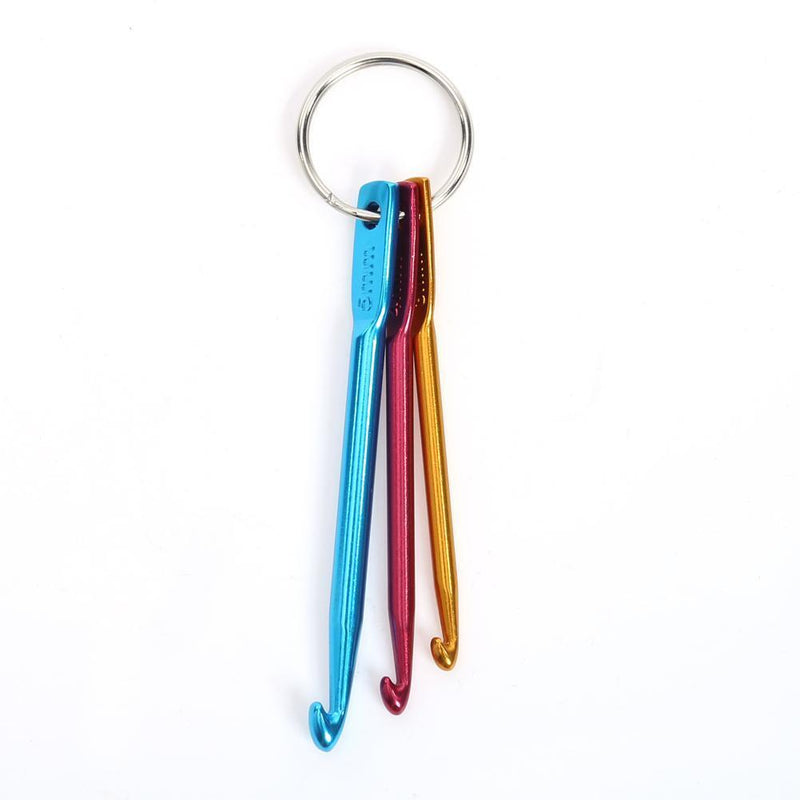 3pcs/Lot Hot Mixed Aluminum Knitting Needle Crochet Hook Needle Closes