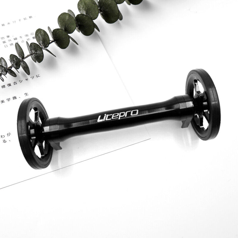 LITEPRO Folding Bicycle Extension Telescopic Bar for Brompton Easy Wheel Newly