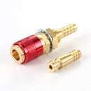Water Cooled Gas Adapter Quick Connector for MIG TIG Welding Torch (Red) Newly