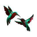 4Pcs Handmade  Hummingbird Wall decor for art  and garden Patio Balcony