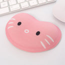 Cartoon Cat Silicone Wrist Rest Mouse Pad Desktop PC Hand Support Cushion Newly
