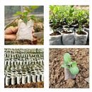 200x Biodegradable Non-woven Nursery Bags Plants Grow Seedling Planting Pots