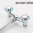 2Pcs/Set Replacement Hot And Cold Tap Top Faucet Handle Knob Red+Blue