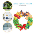 DIY Diamond Art Flower Wreath Mosaic Hanging Craft Rhinestone Wreathes Gifts