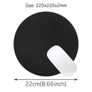 Office Round Writing Mat Laptop Computer Mouse Pad PU Leather Keyboard Mice Mat