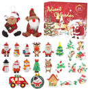24 Days Christmas Countdown Advent Calendar Xmas Tree Hanging Ornaments Set Gift
